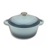EMALIOWANY GARNEK ŻELIWNY 24cm 4L HAGE SEA SALT